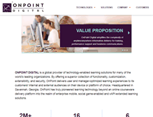 Tablet Screenshot of onpointdigital.com